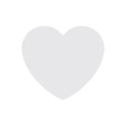 White heart animated emoji