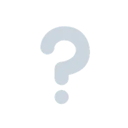 White question mark animated emoji