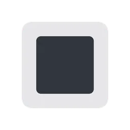 White square button animated emoji