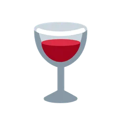 Wine glass animated emoji