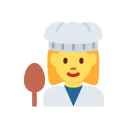 Woman cook animated emoji