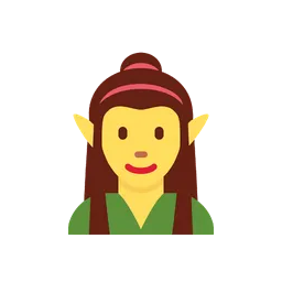 Woman elf animated emoji