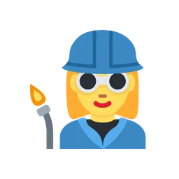 Woman factory worker animated emoji