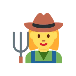 Woman farmer animated emoji