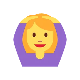 Woman gesturing OK animated emoji
