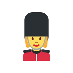 Woman guard animated emoji