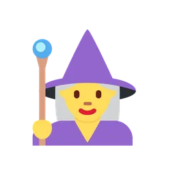 Woman mage animated emoji
