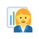 Woman office worker cartoon animated emoji