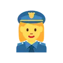 Woman police officer cartoon animated emoji