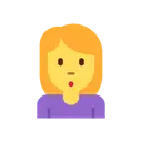 Woman pouting cartoon animated emoji