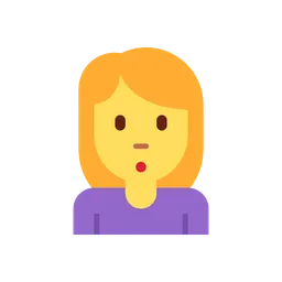 Woman pouting animated emoji