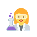Woman scientist cartoon animated emoji