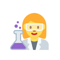 Woman scientist animated emoji