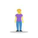 Woman standing cartoon animated emoji