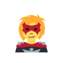 Woman supervillain cartoon animated emoji