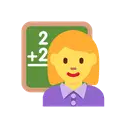 Woman teacher cartoon animated emoji