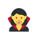Woman vampire cartoon animated emoji
