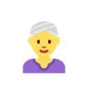 Woman wearing turban cartoon animated emoji
