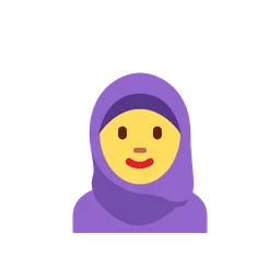 Woman with headscarf animated emoji