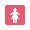 Women’s room cartoon animated emoji