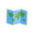 World map cartoon animated emoji