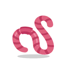 Worm animated emoji