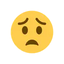 Worried face cartoon animated emoji