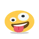 Zany face cartoon animated emoji