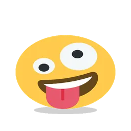 Zany face animated emoji