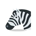 Zebra cartoon animated emoji
