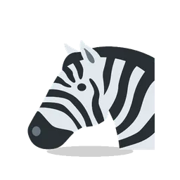 Zebra animated emoji