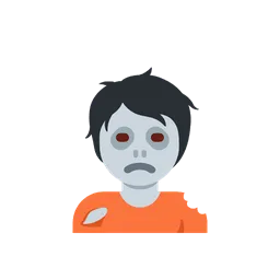 Zombie animated emoji