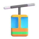 Aerial tramway 3D animated emoji