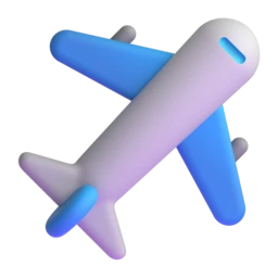 Airplane animated emoji