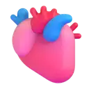 Anatomical heart 3D animated emoji