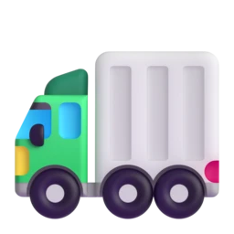 Articulated lorry animated emoji