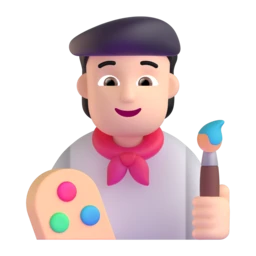 Artist: light skin tone animated emoji