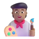 Artist: medium skin tone 3D animated emoji