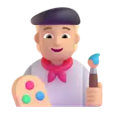 Artist: medium-light skin tone 3D animated emoji