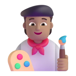Artist: medium skin tone animated emoji