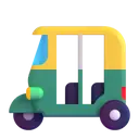 Auto rickshaw 3D animated emoji