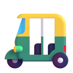 Auto rickshaw animated emoji