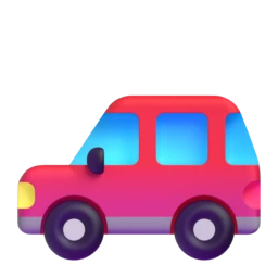 Automobile animated emoji