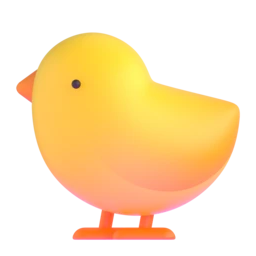 Baby chick animated emoji