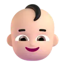 Baby: light skin tone 3D animated emoji