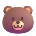 Bear 3D animated emoji