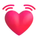 Beating heart 3D animated emoji