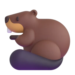 Beaver animated emoji