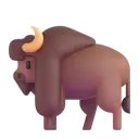 Bison 3D animated emoji