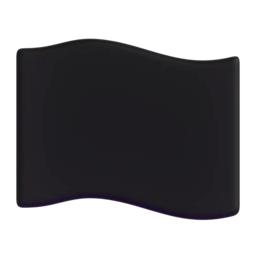 Black flag animated emoji